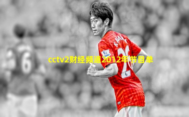 cctv2财经频道2012年节目单