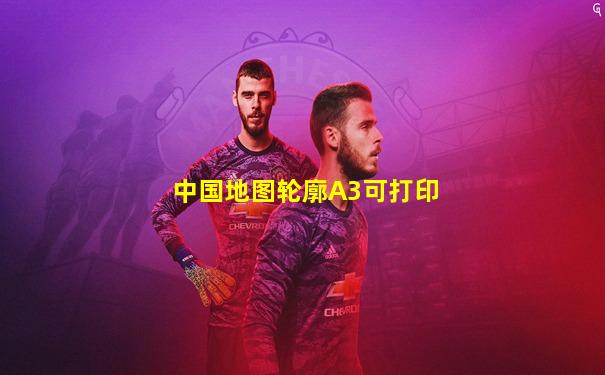 中国地图轮廓A3可打印